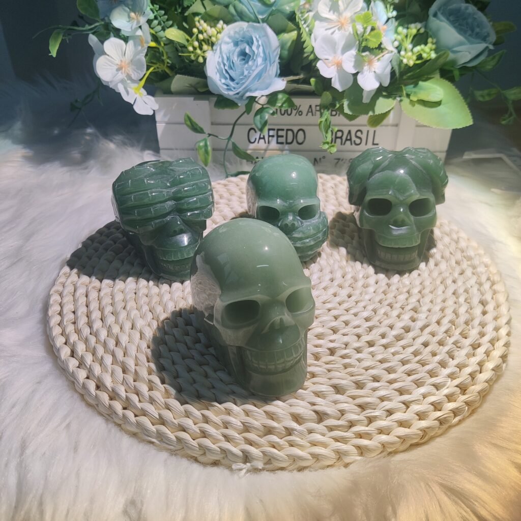 Green Aventurine Skulls — product photo 1