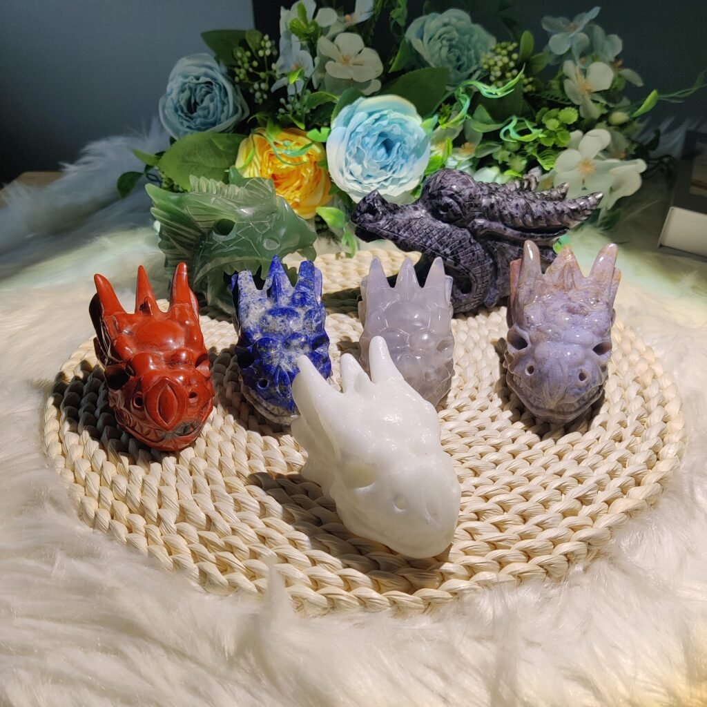 Product sample P0027: Dragon Head Carvings, photo 1; material pending verification