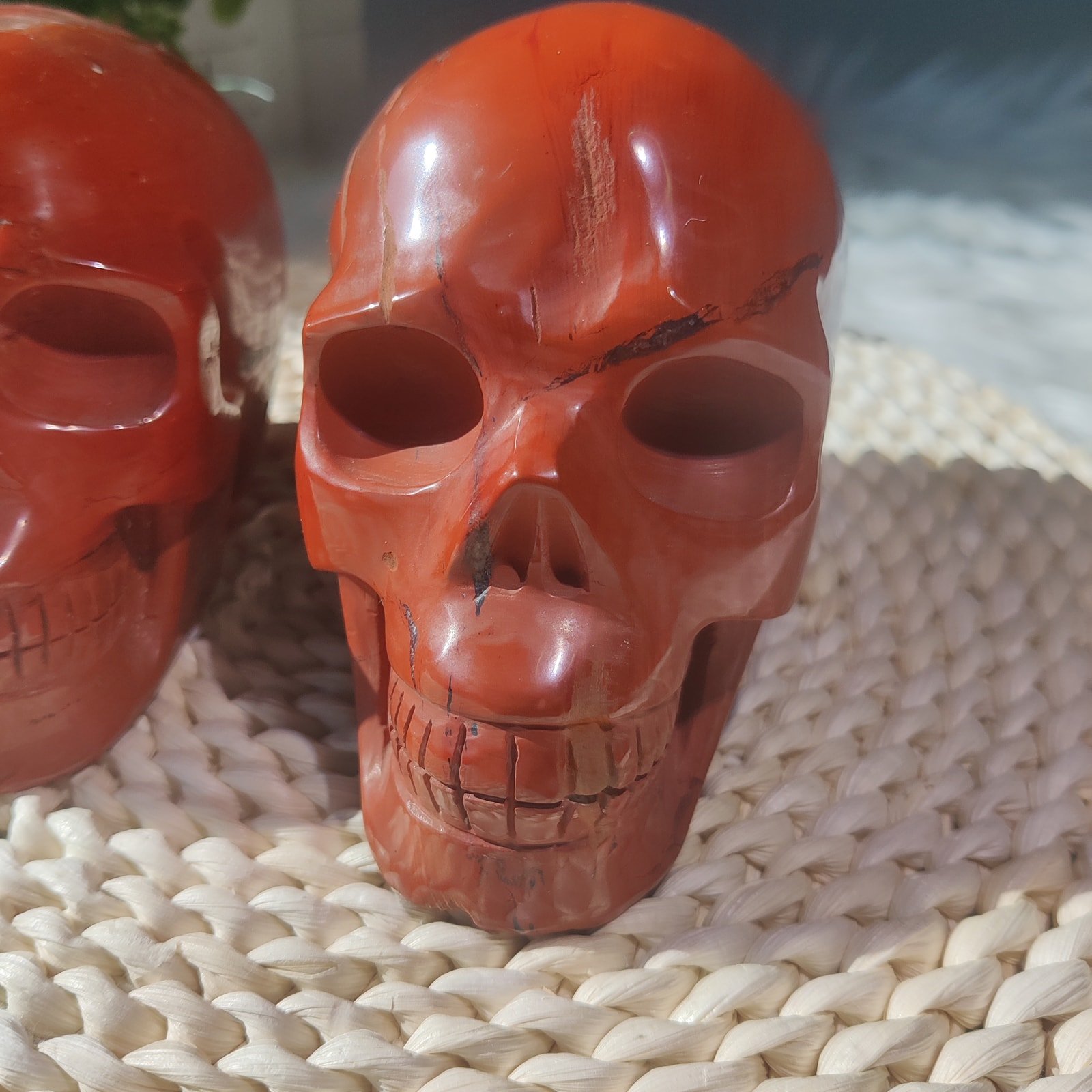 Red Jasper Skulls — product photo 2